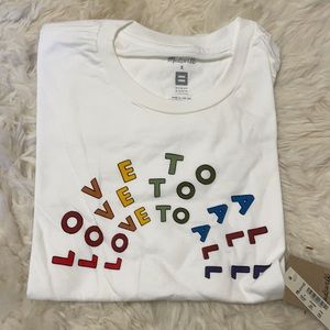 Madewell Love to All TShirt Small